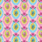 Preview: Baumwolle Digital Fiona Hewitt - Candy Bird - Rosa