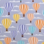 Preview: Baumwolle - Heißluftballons - Hellblau