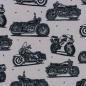 Preview: Baumwolle - Motorräder - Retro - B-Ware Reststück ca. 280 cm