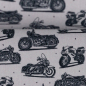 Preview: Baumwolle - Motorräder - Retro - B-Ware Reststück ca. 280 cm