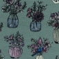 Preview: Swafing Sweat -  ALL MY FLOWERS BY LILA-LOTTA - Altgrün