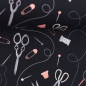 Preview: Baumwolle - Sewing - Schwarz