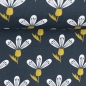 Preview: Swafing Baumwolle Webware - Jule - Blumen - Groß - Dunkelblau