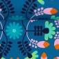 Preview: Baumwolle - Samba by Jjolijou - Blumen - Dunkeltürkis