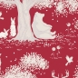 Preview: Tilda Patchwork Stoff Baumwolle -  Woodland Carmine