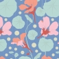 Preview: Tilda Patchwork Stoff Baumwolle - Gardenlife - Nasturtium Blue