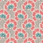 Preview: Tilda Patchwork Stoff Baumwolle - Cotton Beach - Ocean Flower Grey