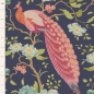 Preview: Tilda Patchwork Stoff Baumwolle - Chic Escape Peacock Tree Navy