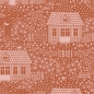 Preview: Tilda Patchwork Stoff Baumwolle - Hometown - My Neighborhood Rust