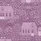 Preview: Tilda Patchwork Stoff Baumwolle - Hometown - My Neighborhood Lilac