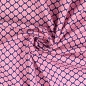 Preview: Baumwolle Köper - Rautenblume - Pink