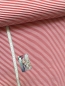Preview: Bündchen Schlauchware - Swafing - Streifen 3 mm - Rot/Weiß