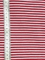 Preview: Bündchen Schlauchware - Swafing - Streifen 3 mm - Rot/Weiß