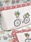 Preview: Täschchen - Fahrrad - Blümchen Rosa