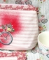Preview: Täschchen - Fahrrad - Streifen Rosa