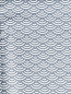 Preview: Baumwolle Swafing - Muscheln - Rauchblau - Reststück ca. 240 cm