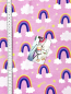 Preview: Jersey Swafing Prinzessin Phantasie - Regenbogen - Rosa