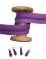 Preview: Endlosreißverschluss - Band 5 mm -  + 4 Zipper - Violett