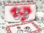 Preview: Täschchen - Fahrrad - Streifen Rosa