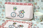 Preview: Täschchen - Fahrrad - Blümchen Rosa