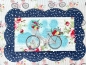 Preview: Fahrrad Mug Rug - gequiltetes Platzdeckchen - Blue