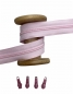 Preview: Endlosreißverschluss - Band 5 mm -  + 4 Zipper (Altrosa) - Rosa