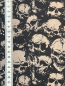 Preview: Baumwolle - Skull - Schwarz - Reststück ca 62cm