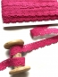 Preview: Klöppelspitze / Spitzenborte - Baumwolle - Pink - Reststück ca. 1m