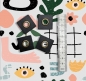 Preview: Patch (Quadrat) mit Öse Messing - Schwarz