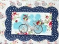 Preview: Fahrrad Mug Rug - gequiltetes Platzdeckchen - Blue