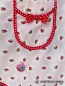 Preview: GreenGate Schürze Strawberry Pale Pink Schleife - Sweetlinge