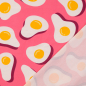 Preview: Hamburger Liebe - Sunny Side Up -  French Terry Back Side Druck - Pink