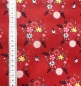 Preview: Baumwolle Fiona Hewitt - POPLIN - BIRDY FLOWER - Rot