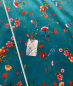 Preview: Rustic Flowers - Samt - Türkis