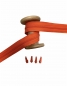 Preview: Endlosreißverschluss - Band 5 mm -  + 4 Zipper - Orange