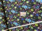 Preview: Jersey Digital Flower - Black - Reststück ca. 165 cm