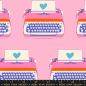 Preview: Patchwork Baumwolle - Ruby Star Society - Melody Miller - Best Day Ever - TYPEWRITERS - POSY