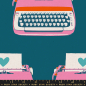 Preview: Canvas Leinen - Melody Miller - Best Day Ever - CANVAS TYPEWRITERS - TEAL