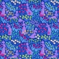 Preview: Patchwork Baumwolle - Stacy Peterson -  Belle Epoque - Vanity Garden - Purple