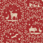 Preview: Tilda Patchwork Stoff Baumwolle - Merry Little Christmas - Paperscenes Burgundy