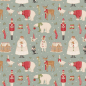 Preview: Tilda Patchwork Stoff Baumwolle - Merry Little Christmas - Winterfriends Duckegg - Nachlieferung