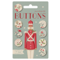 Preview: Tilda Knöpfe - Merry Little Christmas Buttons 0,63 in (16mm) 8 pcs
