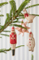 Preview: Tilda Patchwork Stoff Baumwolle - Merry Little Christmas - Winterfriends Clay - Reststück ca. 50 cm