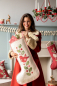 Preview: Tilda Patchwork Stoff Baumwolle - Merry Little Christmas - Mistletoe Cream