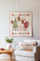 Preview: Tilda Patchwork Stoff Baumwolle - Merry Little Christmas - Paperscenes Duckegg