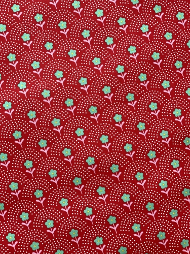 Baumwolle Digital Fiona Hewitt - POPLIN - DELIGHT FLOWER - Rot