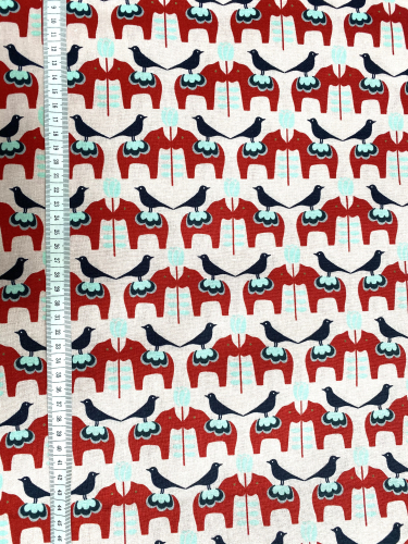 Mees&Mees für Kokka - Canvas - Dala Love - Rosa