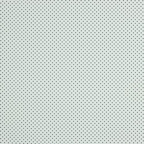 Baumwolle Popeline - Mini Punkte - Weiß/Schwarz