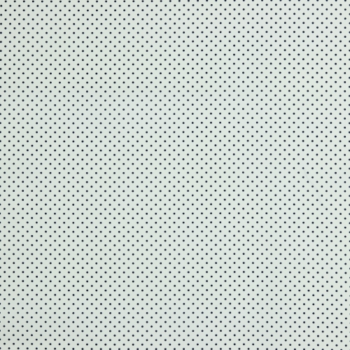 Baumwolle Popeline - Mini Punkte - Weiß/Blau