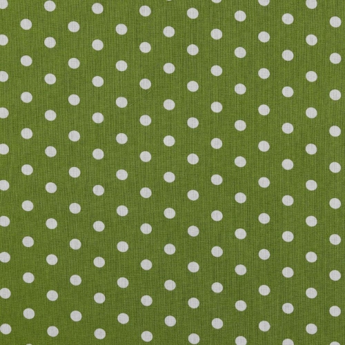 Baumwolle Popeline - Big Dots - Grün